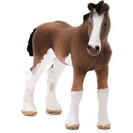 Schleich Farm World, Farm Animal Horse Toys for Kids and Toddlers, Clydesdale Foal Figurine, Ages 3+
