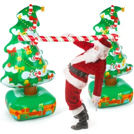 71 Inch Large Christmas Inflatable Limbo Party Games for Adults, Christmas Inflatable Party Decorations, Carnival Game for Indoor Outdoor Xmas Holiday Family Party Supplies