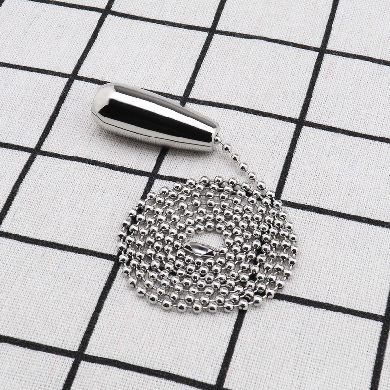 2PCS Round Light Pull Chain Teardrop Extension with Ball Chain