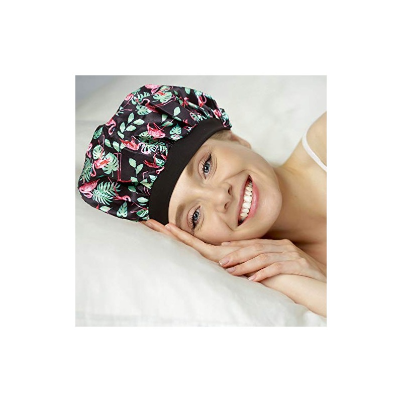 Bodylife Satin Sleep Bonnet Sleep Cap Flamenco Flamingo 27cm