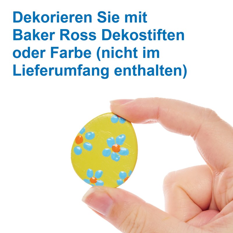 Baker Ross FX709 Egg Shaped Ceramic Painting Stones - 15