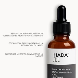 HADA Skincare - Suero Hidratante, Sérum Facial con Ácido Hialurónico Puro + 9 Activos | Hidratación Profunda y Efecto Suave | Filip Natural (30 ml)