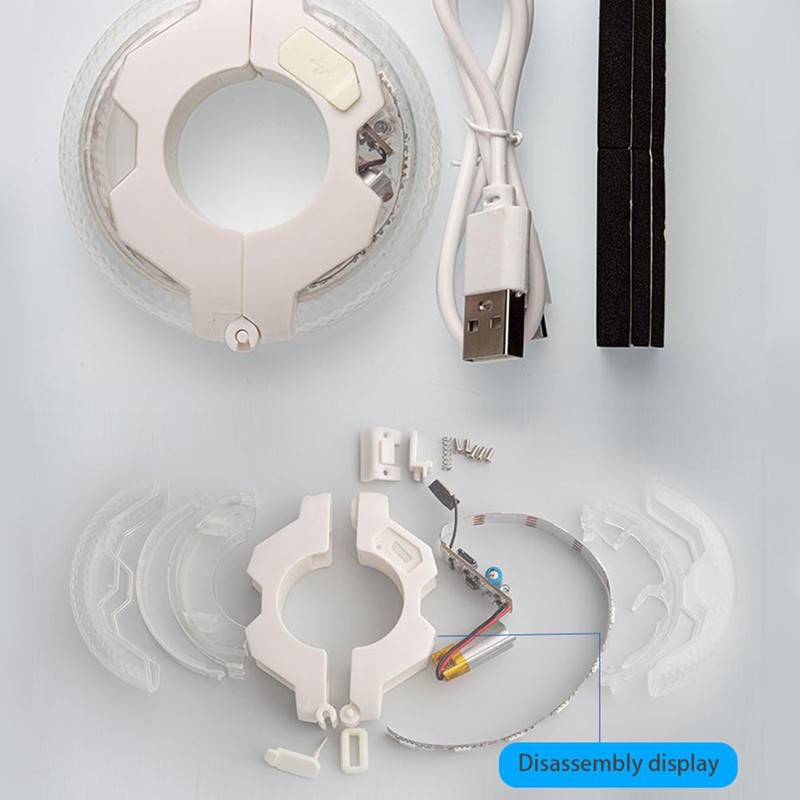 Children's Scooter LED Light USB Rechargeable 12 Colours 37 Lighting