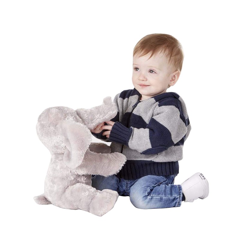 Melissa & Doug Sterling Elephant Stuffed Animal