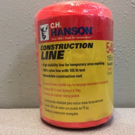 C.H. Hanson 54060 Construction Line Orange Twisted Chalk Line Refill 540 ft.