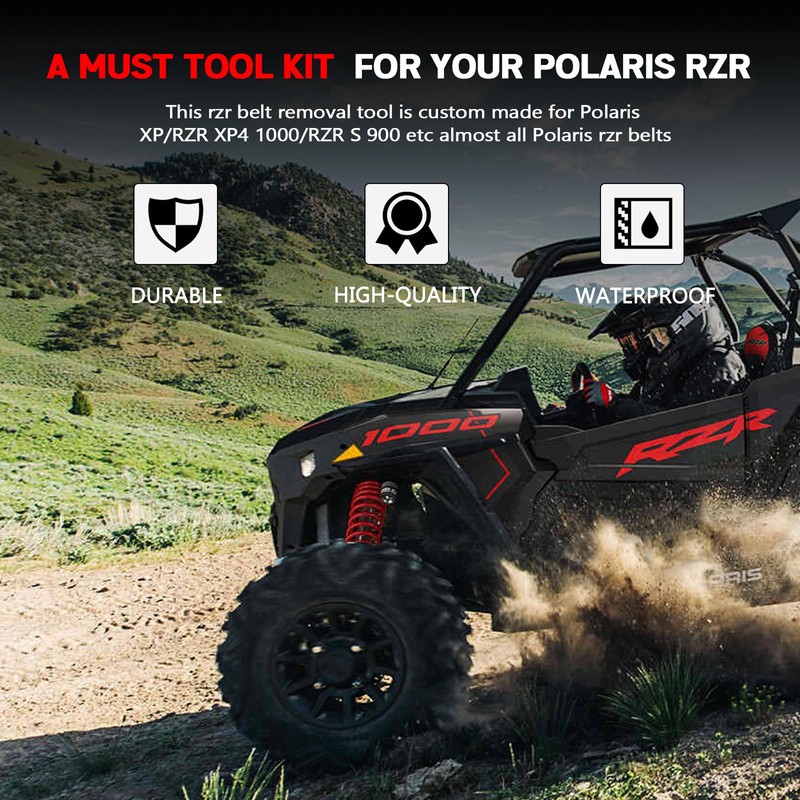 UNIGT Aluminum Alloy Belt Changing Tool for Polaris RZR, Easy