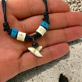 Shark Necklace for Ocean Lovers - Handcrafted Genuine Tooth Pendant Adjustable