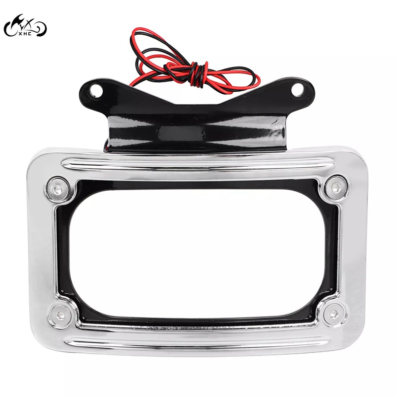 Unbranded Curved Laydown License Plate Mount Frame LED Light For
