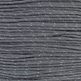 PARACORD PLANET Reflective 95 Paracord – Camping, Hiking, Tent, and Adventure Rope (50 Feet, Gray)