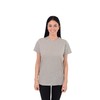 Post Surgery Recovery Tshirt Snap Open Tearaway Shirt (2XL, Grey/Women)
