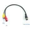 VOJKOREL RCA Video Cable 4Pin to RCA Adapter 4Pin Male