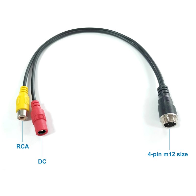 VOJKOREL RCA Video Cable 4Pin to RCA Adapter 4Pin Male