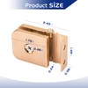 Glass Shower Door Hinges, Brushed Nickel Finish Mini Hinge Glass