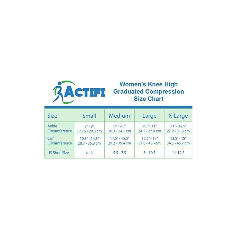 Actifi Women's 15-20 mmHg Compression Socks - Casual, Dress, Travel,