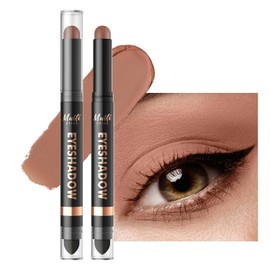 Erinde Sombra de Ojos Mate en Barra de Doble Punta, Lápiz de Sombra de Ojos en Crema Resistente al Agua y de Larga Duración, Altamente Pigmentado Para un Maquillaje de Ojos Impresionante,#3