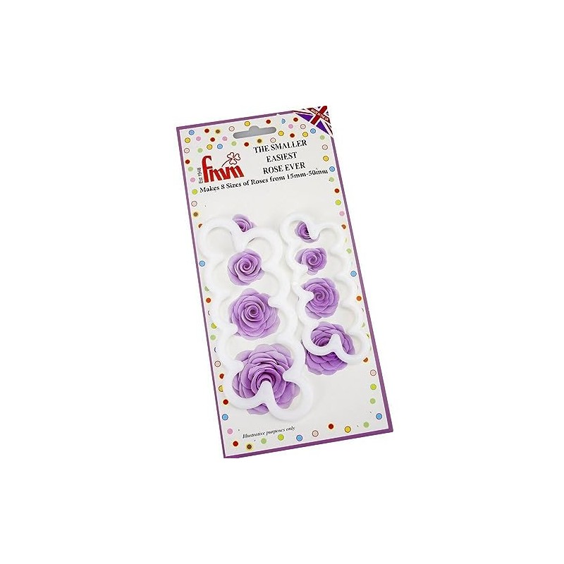 Fmm Sugarcraft Ltd Fondant Icing Cutter Set 2/Pkg-Easiest Rose Ever