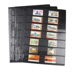 MUROAD Stamp Pages 10 Sheets 7S Pages Stamps Collectors Professional Pack (7 Rows)