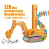 OBEST 4 in 1 Dominoes Train Building Blocks Toys 120