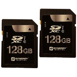 Synergy Digital Camera Memory Cards, Works with Sigma FP MIRRORLESS Digital Camera, 128GB Secure Digital (SDXC) Class 10 Extreme Capacity Memory Cards - 2 Pack