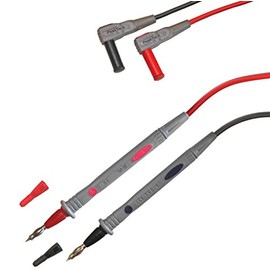 Peak Tech 1 Pair Flexible Multimeter Test Leads 120cm, Safety - Test Kit Cable, 1000V AC / DC, 10A, Cat III / IV, 1, TKS Pack of 4