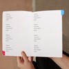 Operitacx Address Book with Alphabetical Tabs, A5 PU Leather Telephone