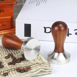 Coffee Tamper, Espresso Tamper, Coffee Tamper Made of Stainless Steel, Including Tamper Mat, for Perfect Espresso Barista Tool, Design Coffee Tamper Set, Tamper 51 mm, for Cafes and Coffee Lovers