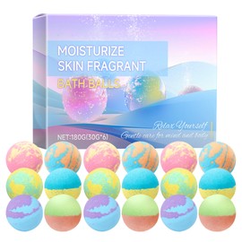 Bath Bombs Gift Set,18 Pcs Bubble Shower Fizzies for Skin Moisturizing,Long Lasting Scented Rich Bubbles Spa Bath Bombs for Women and Men,Bath and Body Works Gift Set for Birthday and Mothers day