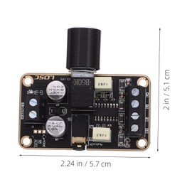 ULTECHNOVO Amplifier Board Subwoofer Amplifier Stereo Amp Megaphone Mini Amp Audio Amplifier Module Sound Amplifier Mini Audio Amp Stereo Module Board Volume Control Audio Parts Plastic