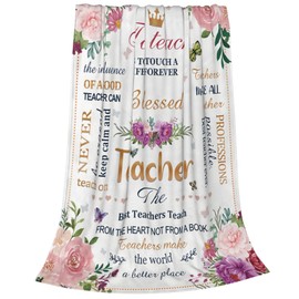 Teacher Gifts for Women, Teacher Appreciation Gifts, Gifts for Teachers Women, Teacher Blanket 60"X50", Best Teacher Gifts for Women, Teacher Gifts, Teacher Gifts for Christmas