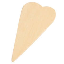 Unbranded Package of 24 Unfinished Primitive Wood 5-3/8" Heart Cutouts