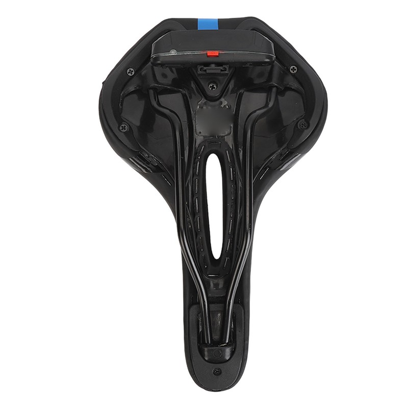 Road Bike Saddle Black Hollow Ergonomic Soft Silicone Sponge Tail