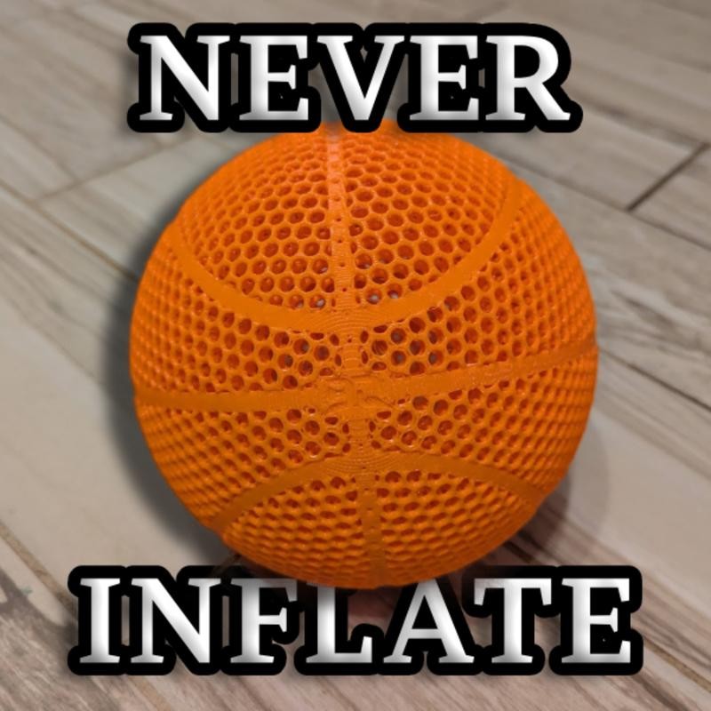 Indoor Airless Basketball - Quiet - Durable - High Bounce