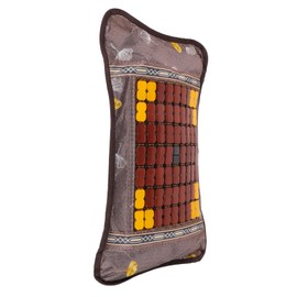 FUNOMOCYA Bamboo Cooling Pillow Breathable Cervical Support Cushion for Sauna Rooms Ergonomic Design Bamboo Fibers for Comfort Random Style for Use