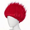 Short Red Wig Men Spiky Headband Light Red Cosplay Wigs