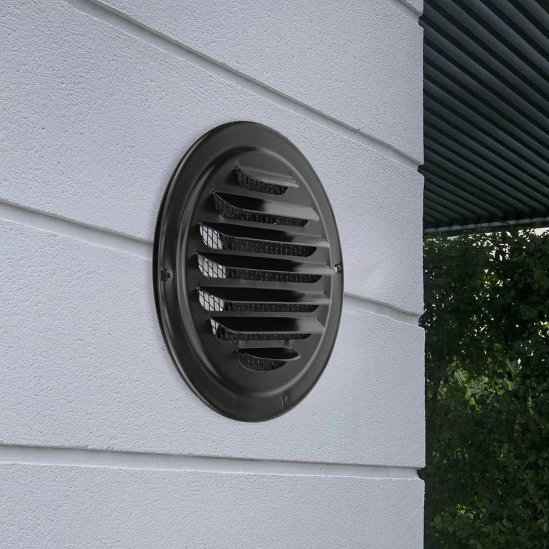 Antrader 5 inch 304 Stainless Steel Air Vents,Louvered Grille Cover,Vent