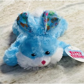 Greenbrier Fuzzy Friends EASTER BUNNY RABBIT 9" Blue Textured Plush Soft Toy NWT