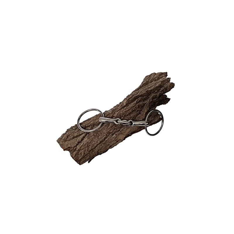 Esposita Water Snaffle Double Broken Stainless Steel Rings 9.5 cm