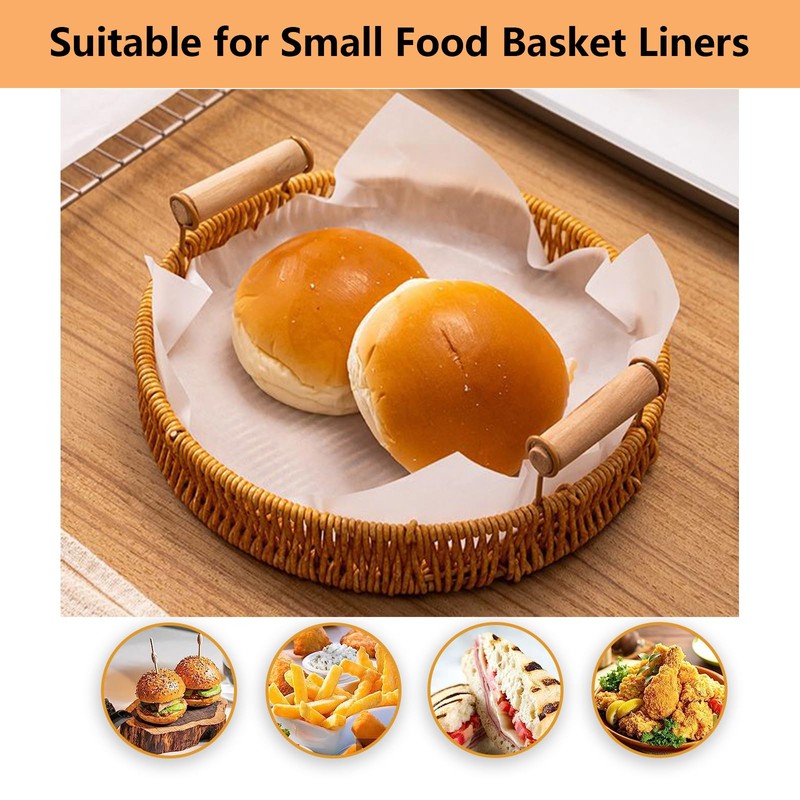 Vlwltl 100Pcs 6" x 6" Unbleached Parchment Paper, Burger Patty