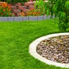 Relaxdays 10-Piece Border for Flower Beds, Stone Look, H x
