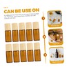 PACKOVE 10pcs Essential Oil Roller Bottles with Wood Grain Caps