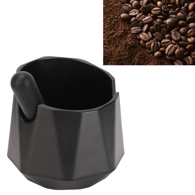 Coffee Knock Box ABS Black Non Slip Multifunctional Coffee Grind