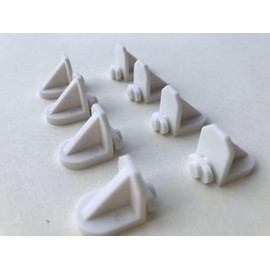 Twist-in Shelf Support Pins (8 Pack) for Kitchen Cabinets, Bookcases, Shelves