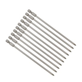 Rannb PH1 Phillips Cross Screwdriver Bits 1/4 Hex Shank 4mm Dia Magnetic Phillips Head Screwdriver Bits 5.9-inch Length -10pcs