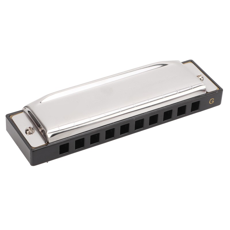 G Key Harmonica 10 Hole 20 Tone Mouth Organ Rust
