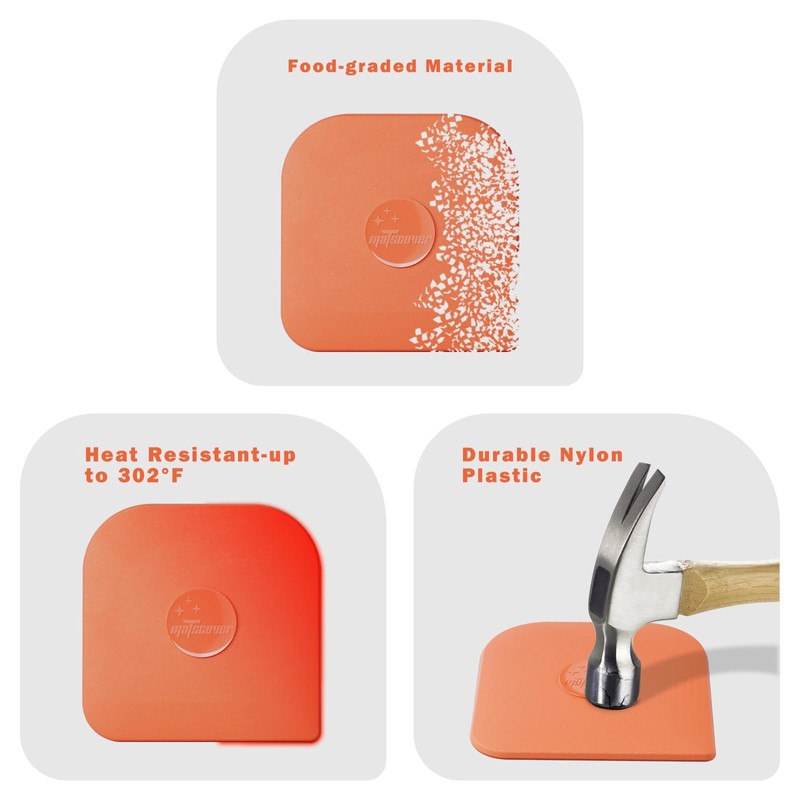Pan Scraper, 5 Pcs Pot Scraper Plastic, Pot Scraper Non