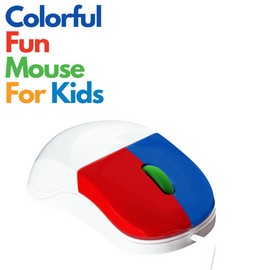 Clevy Kids Mouse - Colorful Ergonomic USB Computer and Laptop Kids Mouse