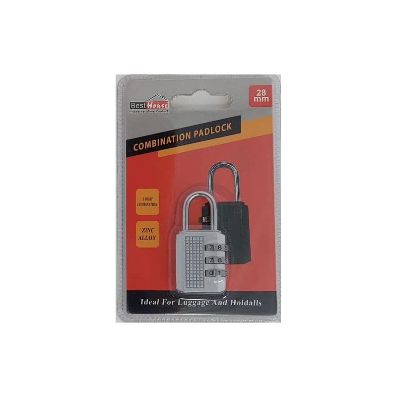 Best House Combination Padlock Locker Padlock 3 Digit Coded Padlock,