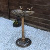 CLGarden 1552 Bird Bath VGT4, with Two Decorative Birds on