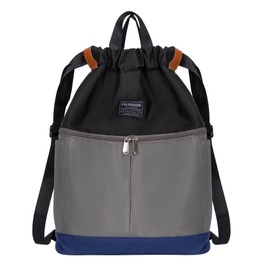 NOTAG Knapsack, Gym Sack, Backpack, Large Capacity, Nylon, Pool Bag, Waterproof, Sports Bag, Lightweight, Multi-functional, Drawstring for Sports, Swimming, Wide Shoulder Strap, Club Activities