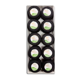 10 Black Anchor Pearl Cotton Balls Anchor Crochet Cotton Embroidery Thread Balls Size 8 (8.85 Meters Each)